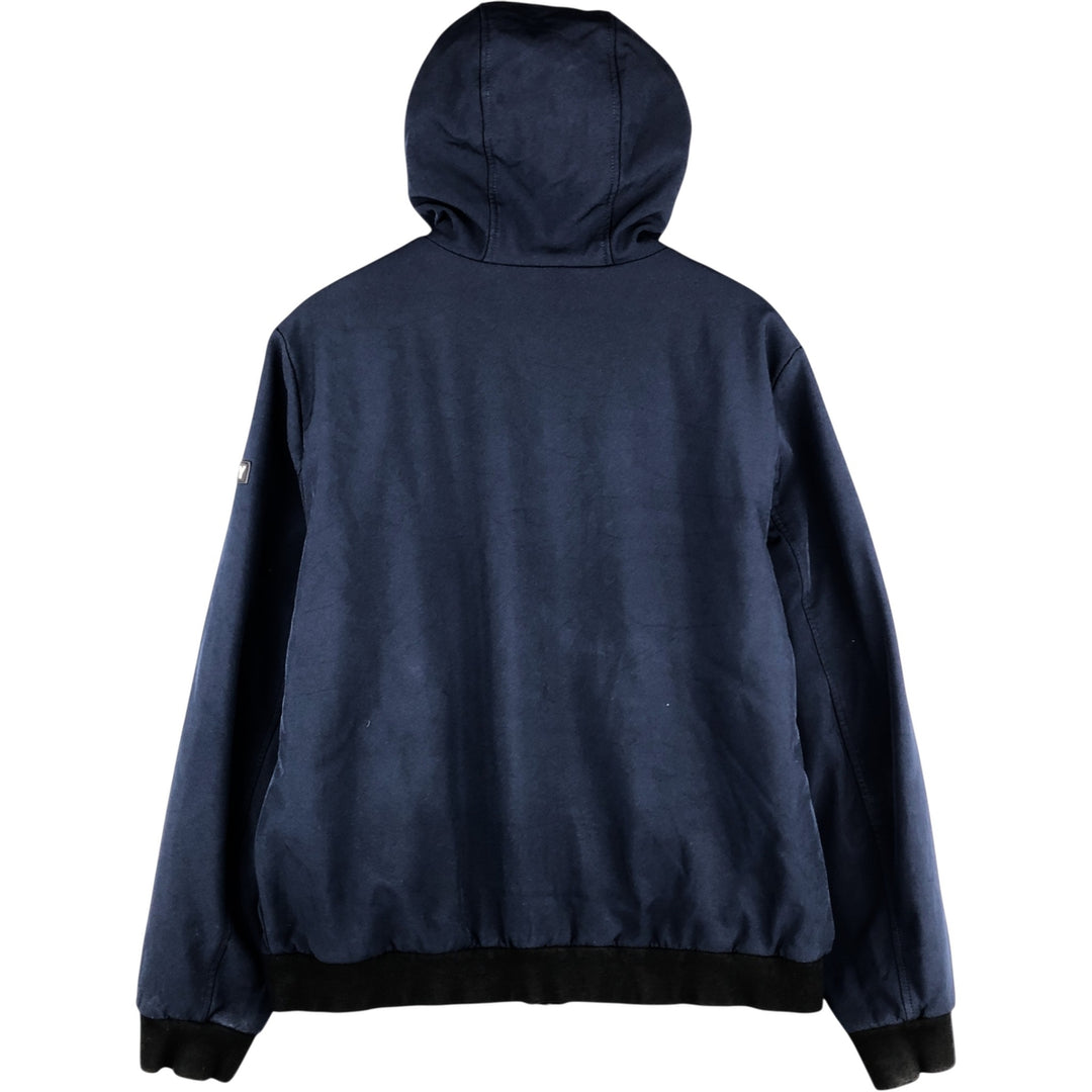 DKNY Softshell Padded Puffer Jacket, Men's Size L polyester navy blue type Vintage Second Hand