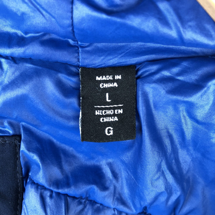 DKNY Softshell Padded Puffer Jacket, Men's Size L polyester navy blue type Vintage Second Hand