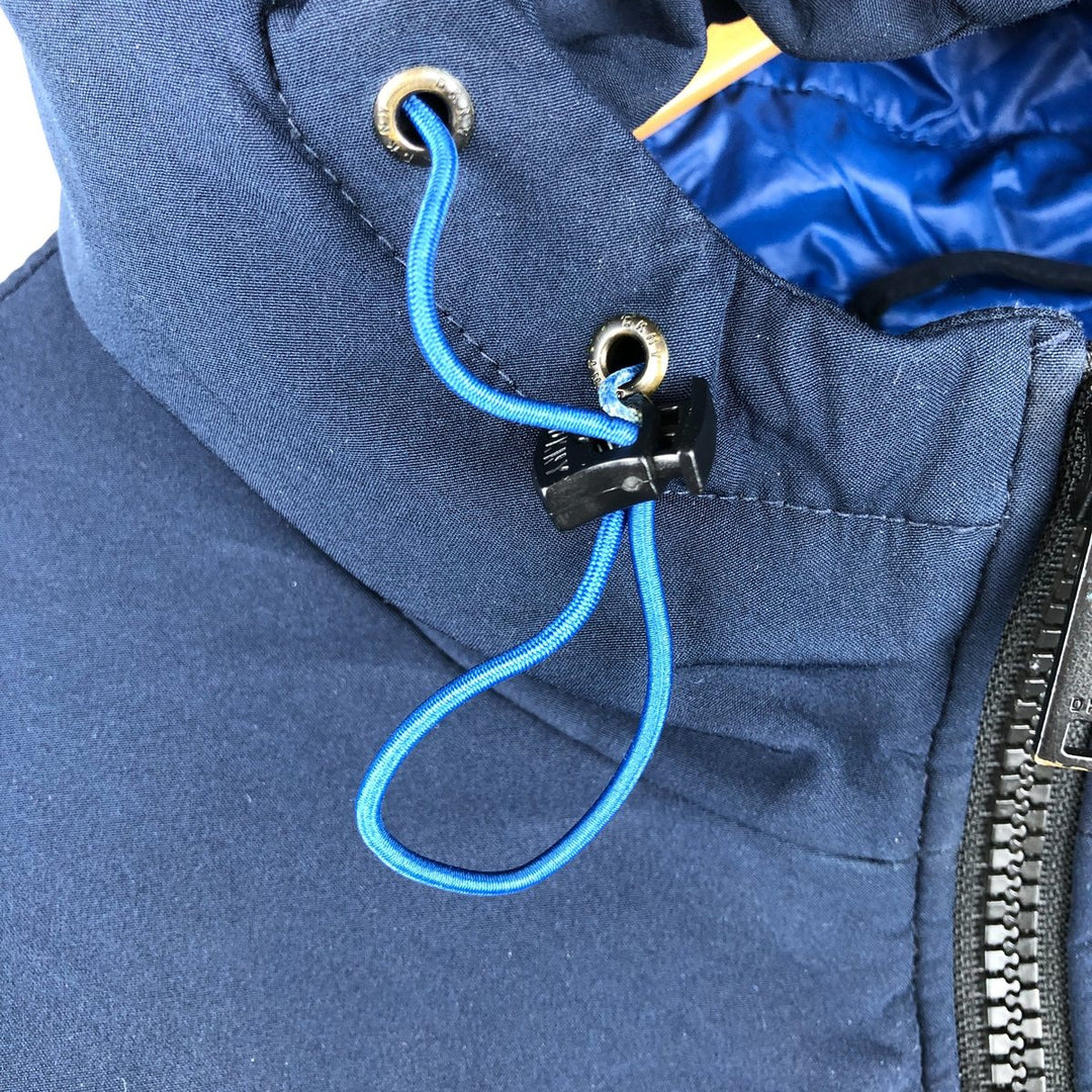 DKNY Softshell Padded Puffer Jacket, Men's Size L polyester navy blue type Vintage Second Hand