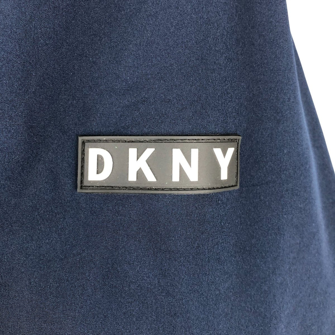 DKNY Softshell Padded Puffer Jacket, Men's Size L polyester navy blue type Vintage Second Hand