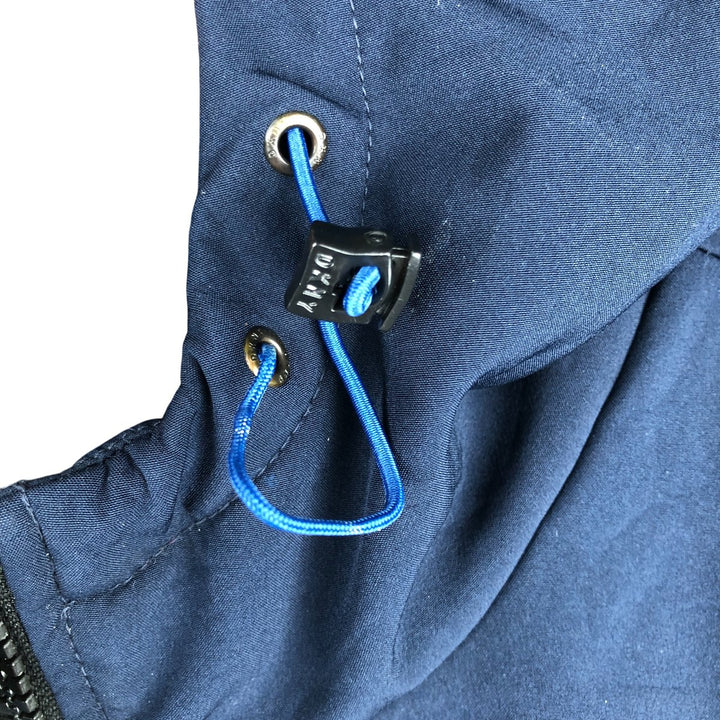 DKNY Softshell Padded Puffer Jacket, Men's Size L polyester navy blue type Vintage Second Hand