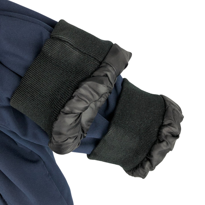 DKNY Softshell Padded Puffer Jacket, Men's Size L polyester navy blue type Vintage Second Hand