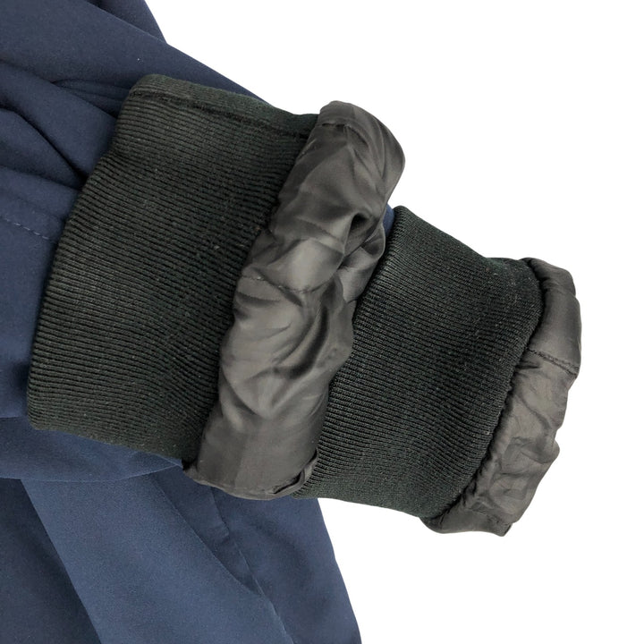 DKNY Softshell Padded Puffer Jacket, Men's Size L polyester navy blue type Vintage Second Hand