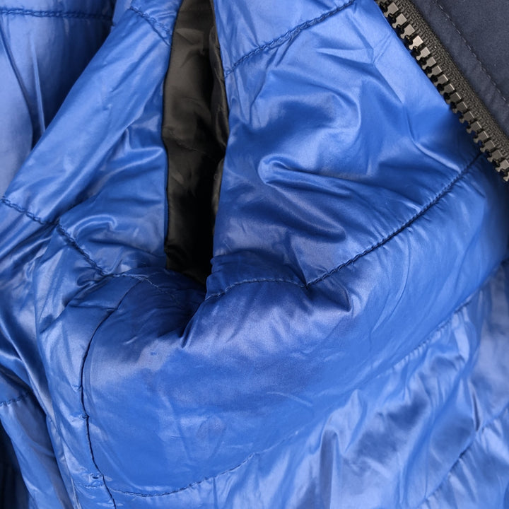 DKNY Softshell Padded Puffer Jacket, Men's Size L polyester navy blue type Vintage Second Hand