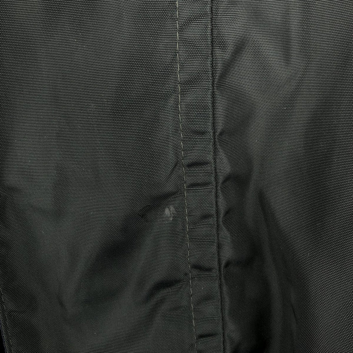 90'S Nautica Stripe Pattern Multi-Stripe Reversible Nylon Jacket/Fleece Jacket, Men's XXL Nylon Green type dark green Vintage Second Hand