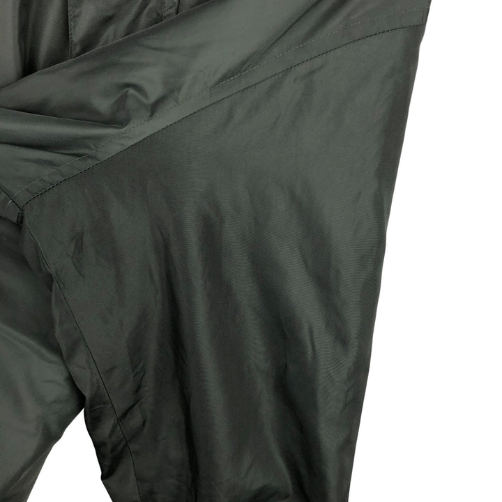 90'S Nautica Stripe Pattern Multi-Stripe Reversible Nylon Jacket/Fleece Jacket, Men's XXL Nylon Green type dark green Vintage Second Hand