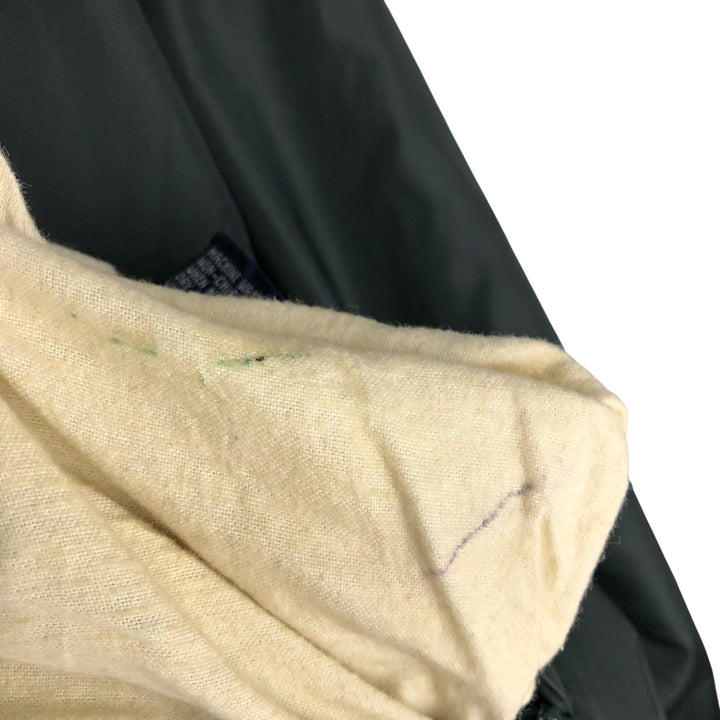 90'S Nautica Stripe Pattern Multi-Stripe Reversible Nylon Jacket/Fleece Jacket, Men's XXL Nylon Green type dark green Vintage Second Hand