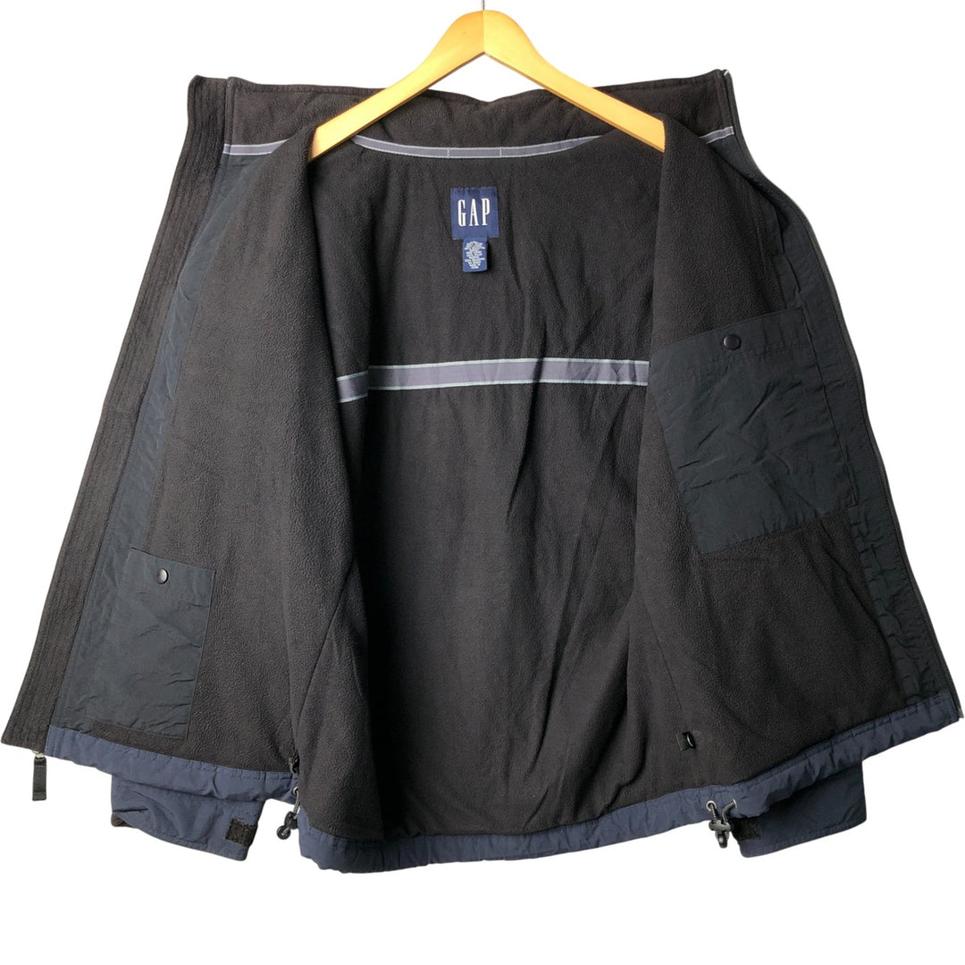 90'S GAP Vintage Padded Puffer Jacket, Men's Size Medium Nylon navy blue type Vintage Second Hand