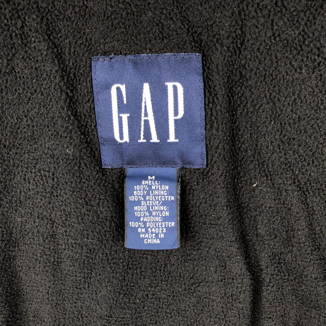 90'S GAP Vintage Padded Puffer Jacket, Men's Size Medium Nylon navy blue type Vintage Second Hand