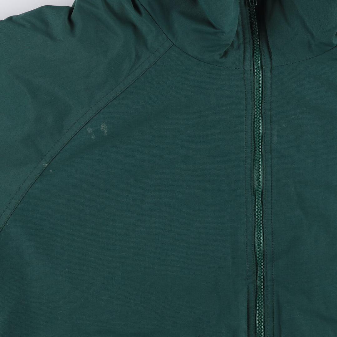 2000'S Lands End padded puffer jacket, men's size L Nylon green type Vintage Second Hand
