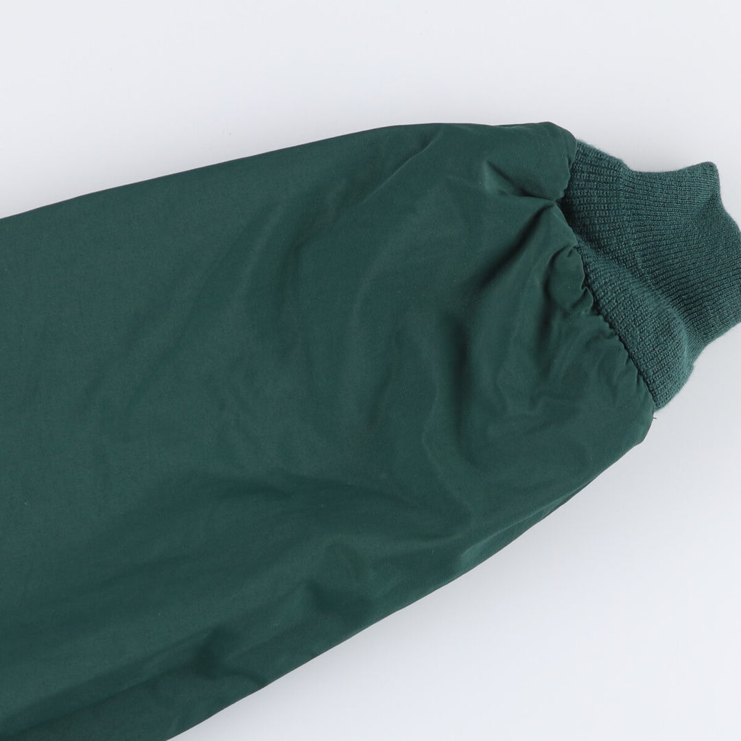 2000'S Lands End padded puffer jacket, men's size L Nylon green type Vintage Second Hand