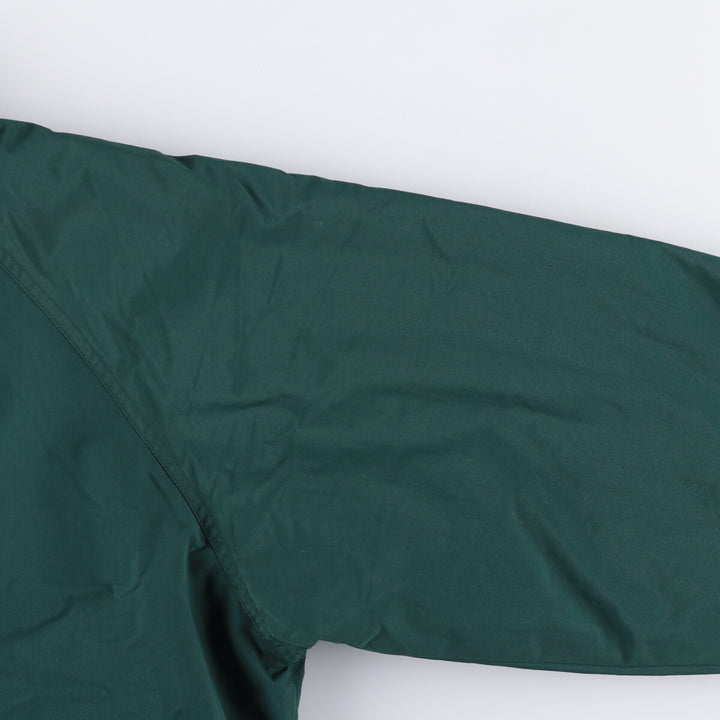 2000'S Lands End padded puffer jacket, men's size L Nylon green type Vintage Second Hand