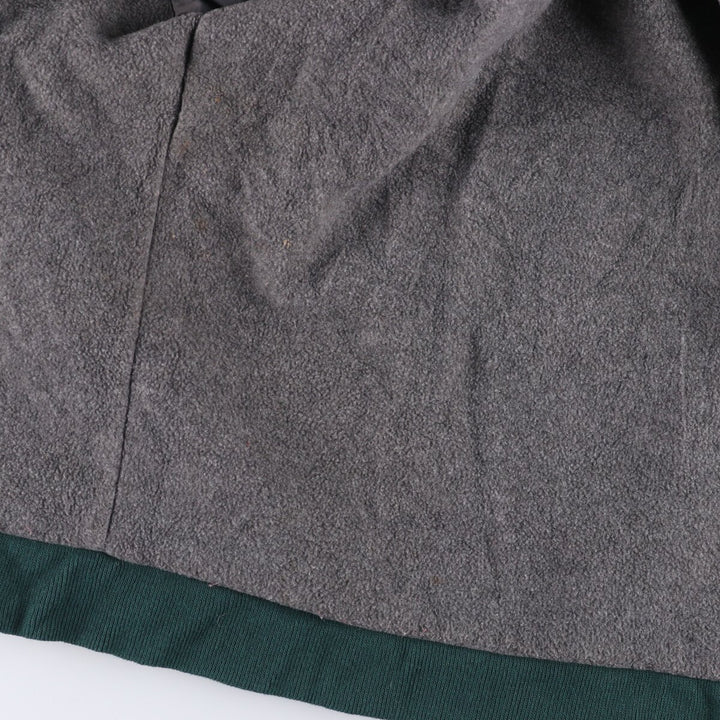 2000'S Lands End padded puffer jacket, men's size L Nylon green type Vintage Second Hand