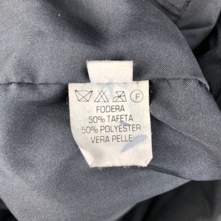 VERA PELLE suede leather jacket, men's size XL, vintage Genuine Leather Suede Leather black type Vintage Second Hand