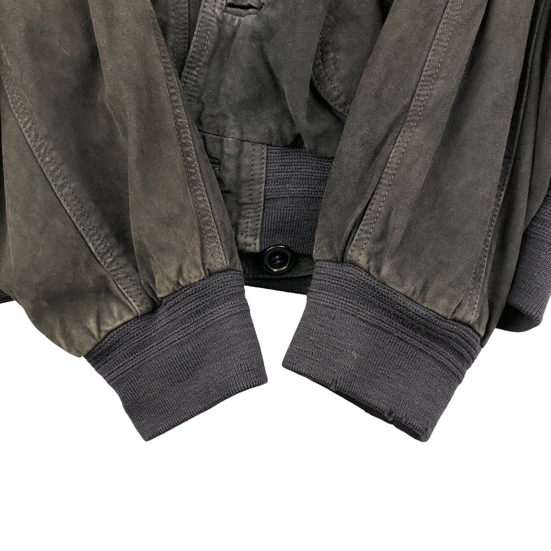 VERA PELLE suede leather jacket, men's size XL, vintage Genuine Leather Suede Leather black type Vintage Second Hand