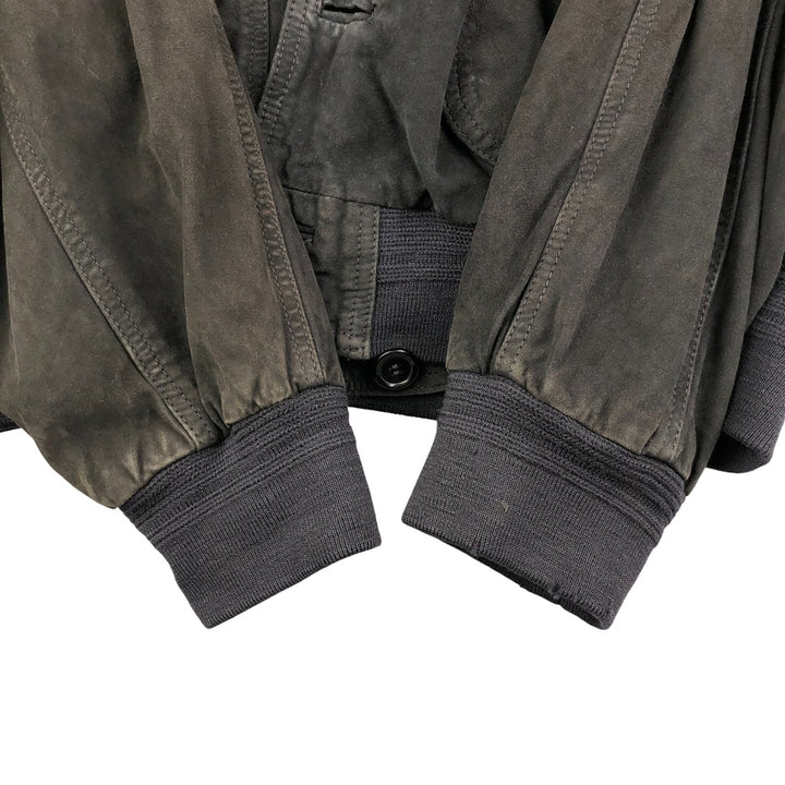 VERA PELLE suede leather jacket, men's size XL, vintage Genuine Leather Suede Leather black type Vintage Second Hand