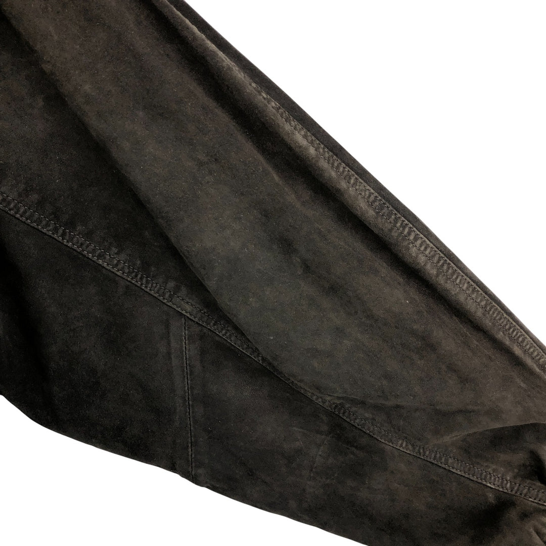 VERA PELLE suede leather jacket, men's size XL, vintage Genuine Leather Suede Leather black type Vintage Second Hand