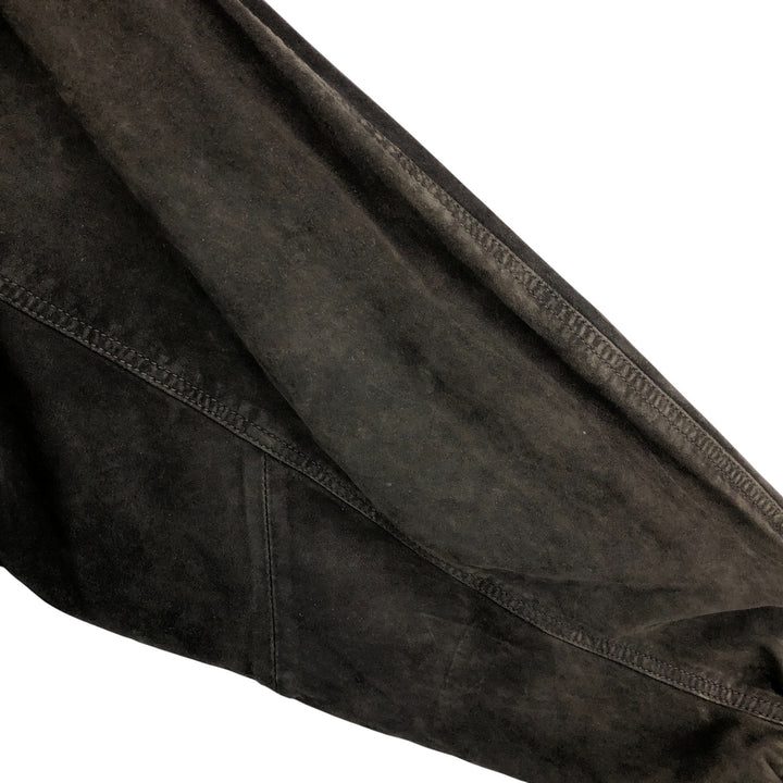 VERA PELLE suede leather jacket, men's size XL, vintage Genuine Leather Suede Leather black type Vintage Second Hand