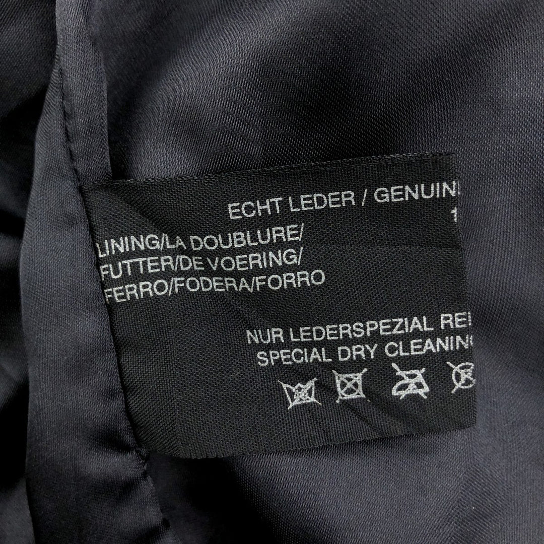 Poletti STUDIO Suede Leather Blouson Men's XL Genuine Leather Suede Leather black type Vintage Second Hand