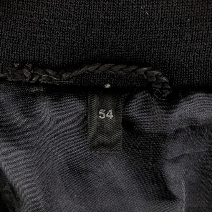 Poletti STUDIO Suede Leather Blouson Men's XL Genuine Leather Suede Leather black type Vintage Second Hand