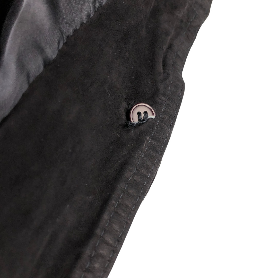 Poletti STUDIO Suede Leather Blouson Men's XL Genuine Leather Suede Leather black type Vintage Second Hand