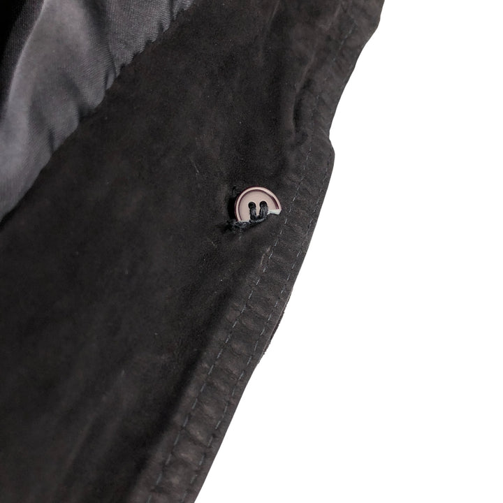 Poletti STUDIO Suede Leather Blouson Men's XL Genuine Leather Suede Leather black type Vintage Second Hand
