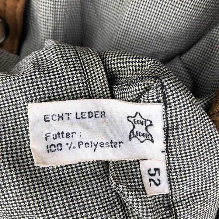 COMMANDER suede leather blouson, men's size L Genuine Leather Suede Leather beige type brown Vintage Second Hand