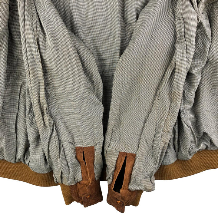 COMMANDER suede leather blouson, men's size L Genuine Leather Suede Leather beige type brown Vintage Second Hand