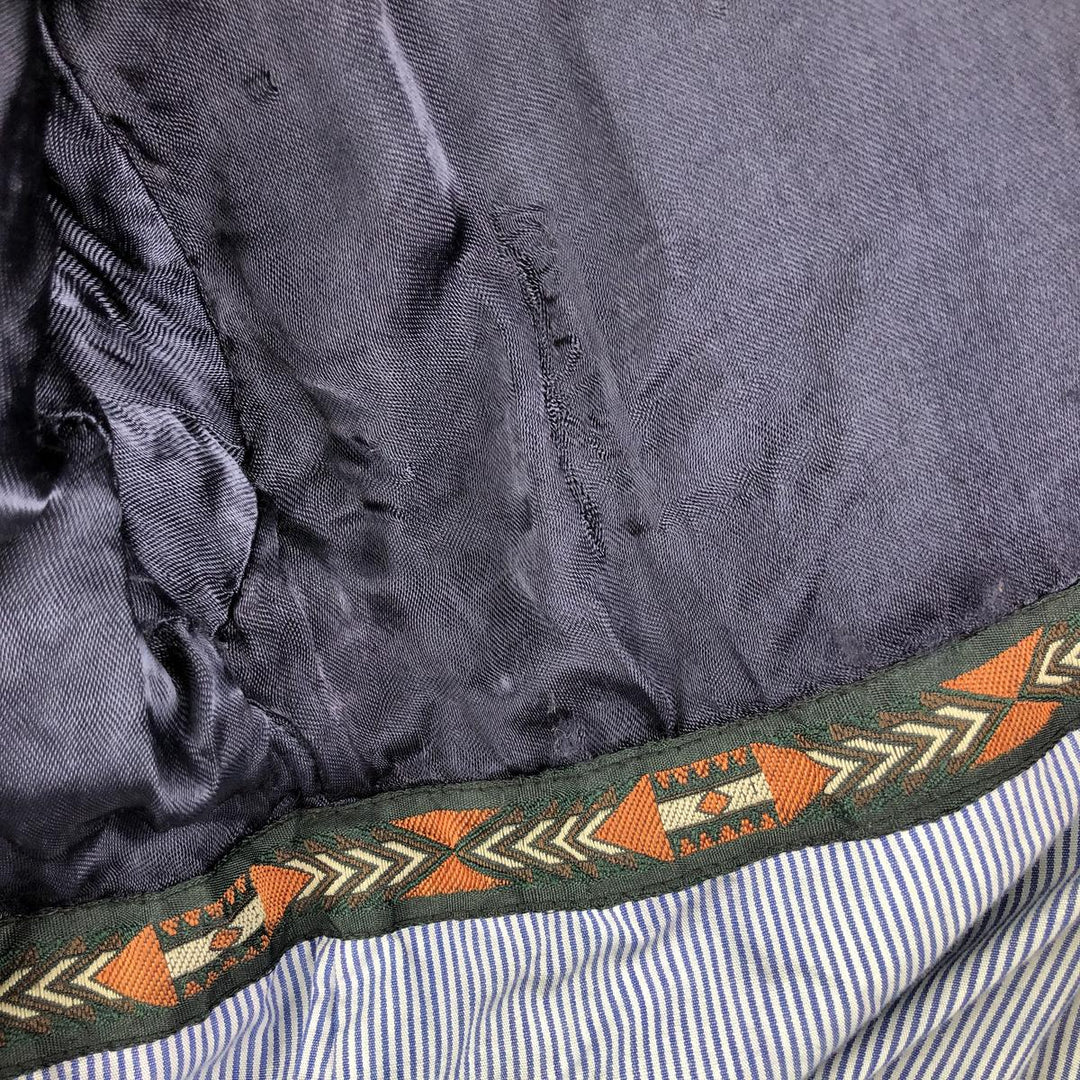 Vintage suede leather jacket, men's size XL Genuine Leather Suede Leather black type Vintage Second Hand