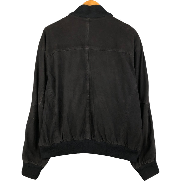 Vintage CABLE CAR CLOTHIERS suede leather jacket, men's size XL Genuine Leather Suede Leather black type Vintage Second Hand