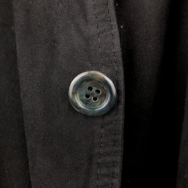 Vintage CABLE CAR CLOTHIERS suede leather jacket, men's size XL Genuine Leather Suede Leather black type Vintage Second Hand