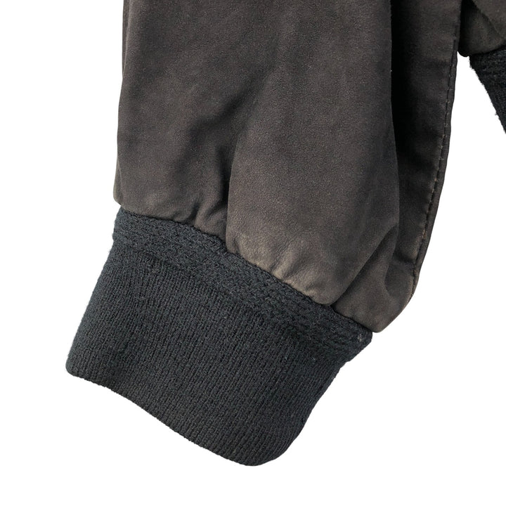 Vintage CABLE CAR CLOTHIERS suede leather jacket, men's size XL Genuine Leather Suede Leather black type Vintage Second Hand