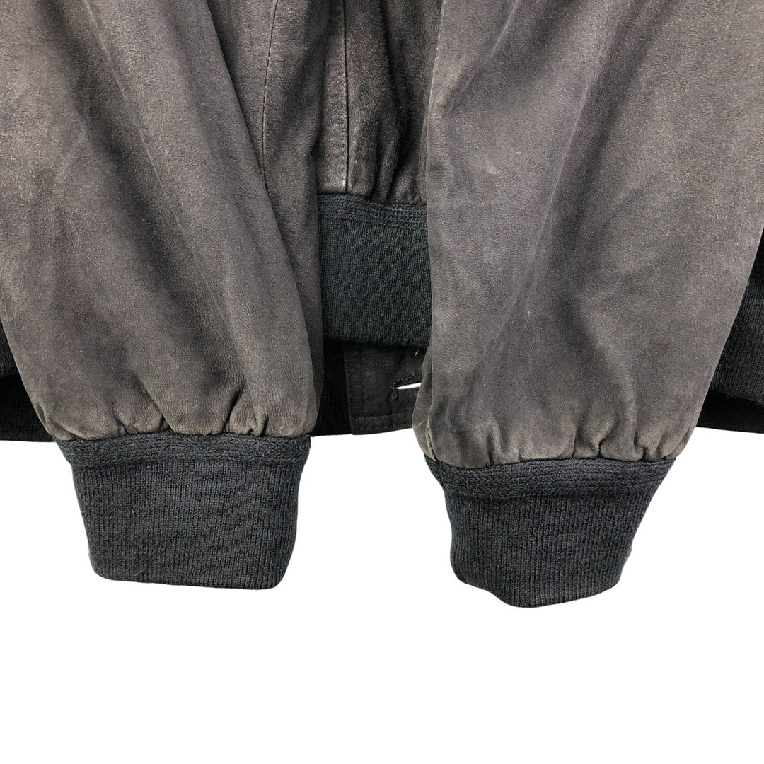 Vintage CABLE CAR CLOTHIERS suede leather jacket, men's size XL Genuine Leather Suede Leather black type Vintage Second Hand
