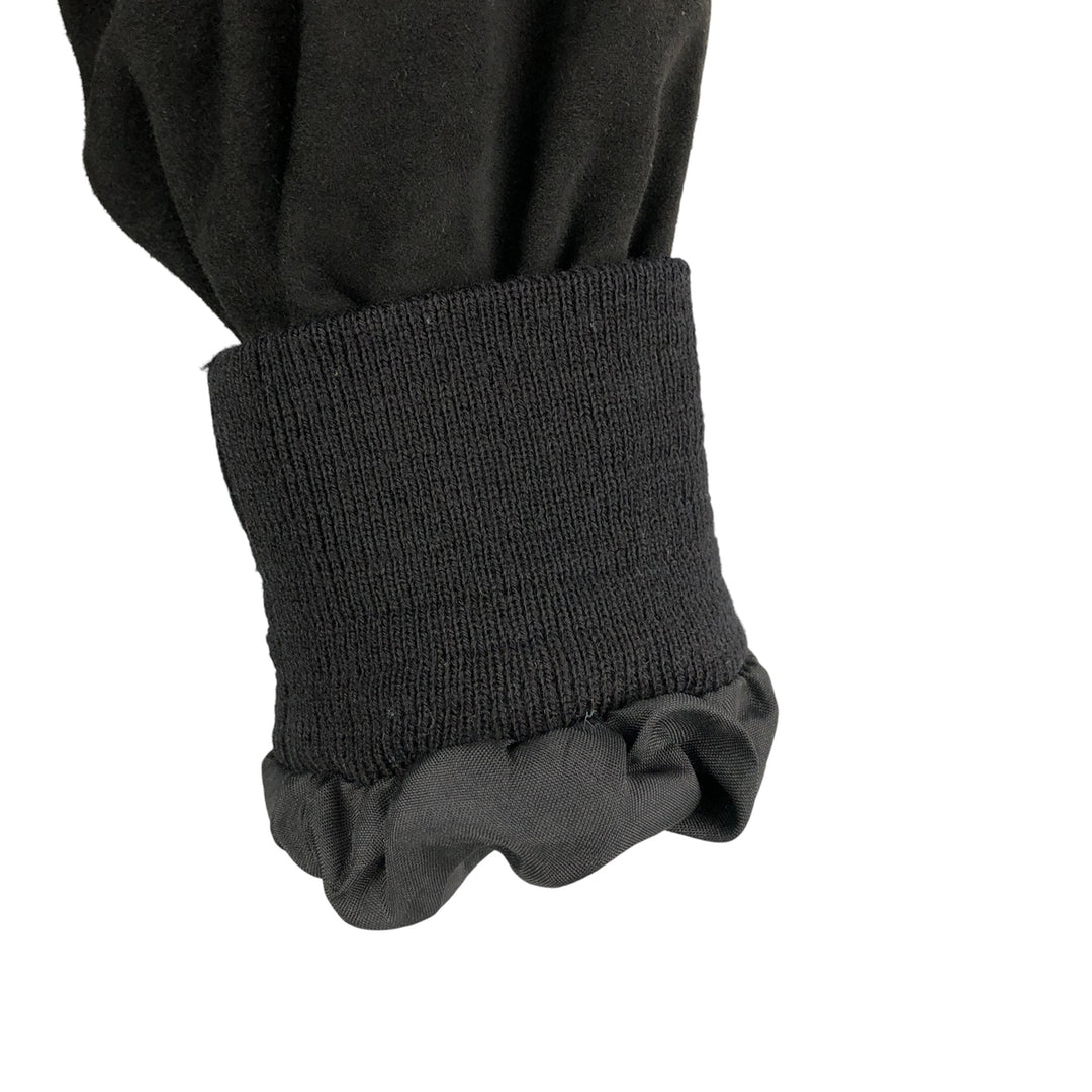 Suede leather jacket for men (size L) Genuine Leather Suede Leather black type Vintage Second Hand