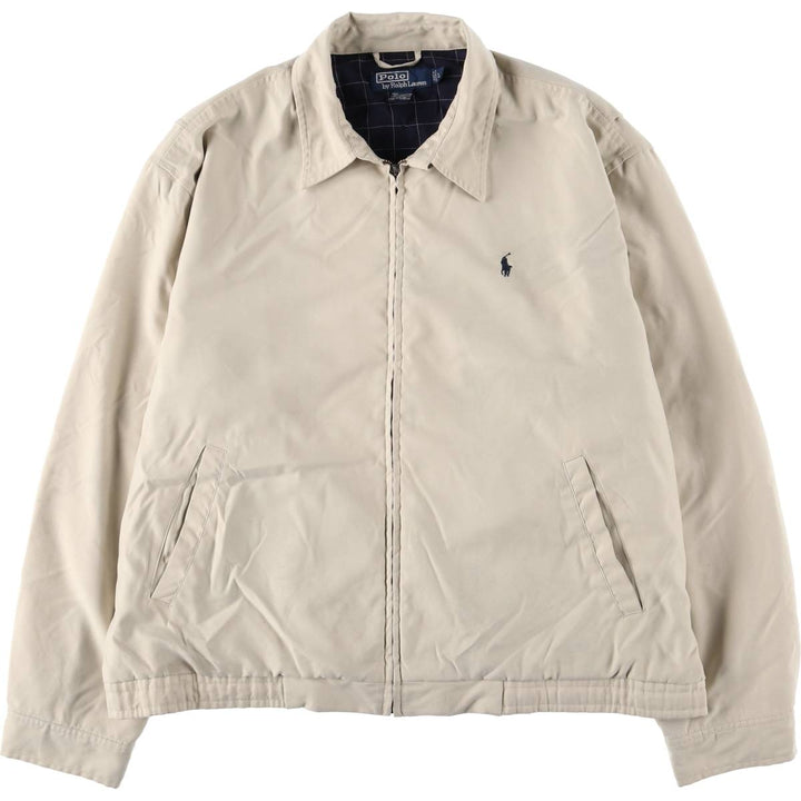 Ralph Lauren POLO by Ralph Lauren Swing Top Sports Jacket Men's L size polyester ivory Vintage Second Hand