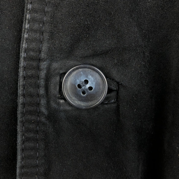 VECCHIO PONTE FRANCO CASTIELLO suede leather jacket, made in Italy, men's size XL unclear black type Vintage Second Hand