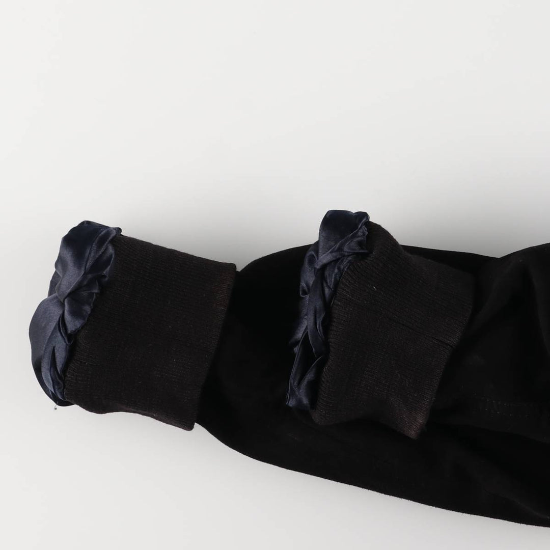 VERA PELLE Stand Collar Suede Leather Blouson Men's XXL Genuine Leather Suede Leather black type Vintage Second Hand