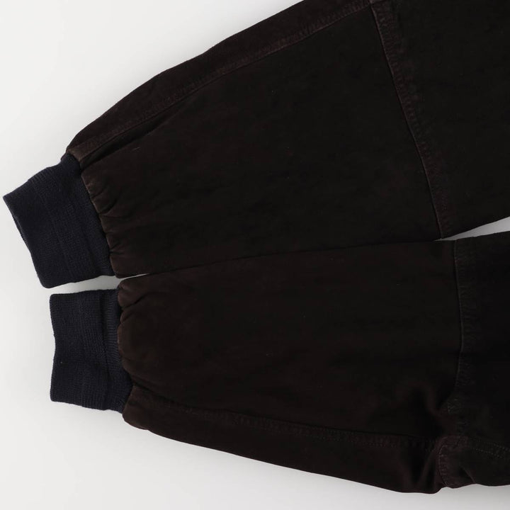Vintage suede leather blouson, men's size XL Genuine Leather Suede Leather brown type Vintage Second Hand