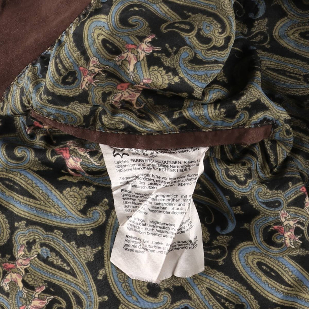 Oversized C and A suede leather jacket, men's size XXXL Genuine Leather Suede Leather bordeaux Vintage Second Hand