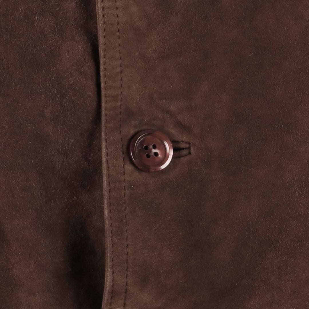 Oversized C and A suede leather jacket, men's size XXXL Genuine Leather Suede Leather bordeaux Vintage Second Hand