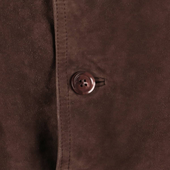 Oversized C and A suede leather jacket, men's size XXXL Genuine Leather Suede Leather bordeaux Vintage Second Hand