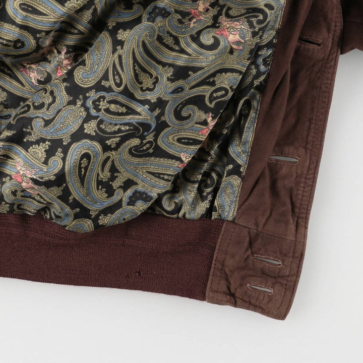 Oversized C and A suede leather jacket, men's size XXXL Genuine Leather Suede Leather bordeaux Vintage Second Hand