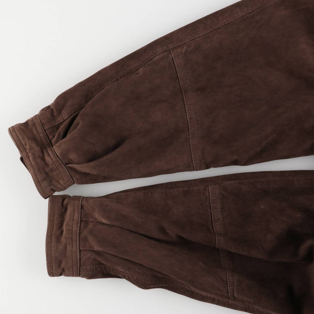 Oversized C and A suede leather jacket, men's size XXXL Genuine Leather Suede Leather bordeaux Vintage Second Hand