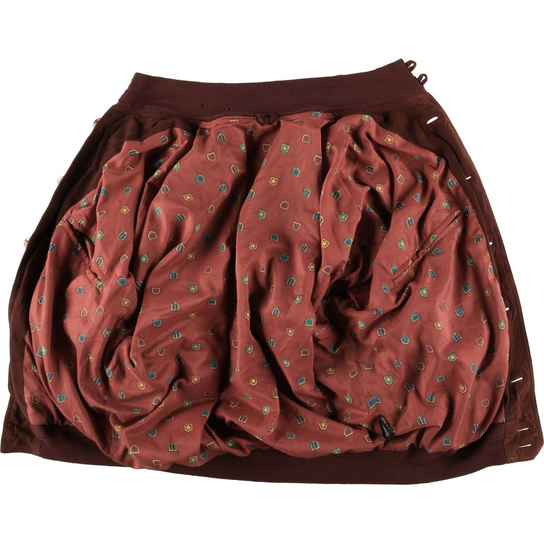 Oversized stand-collar suede leather jacket, men's size XXXL genuine leather bordeaux Vintage Second Hand