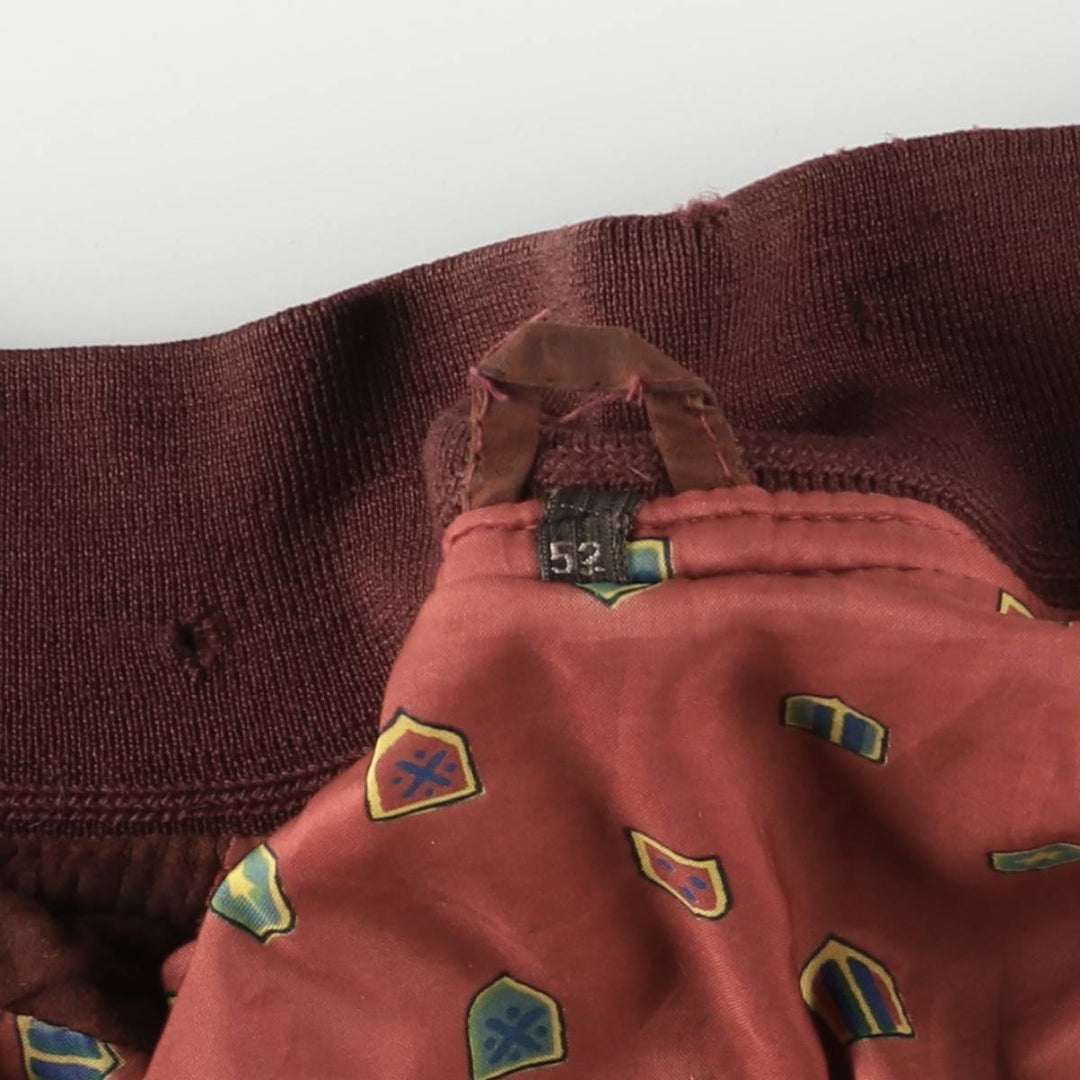 Oversized stand-collar suede leather jacket, men's size XXXL genuine leather bordeaux Vintage Second Hand