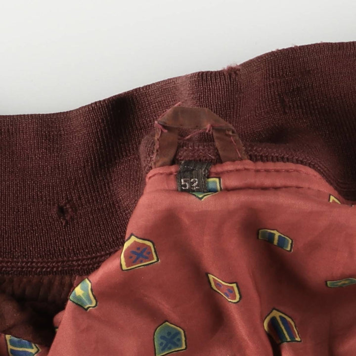 Oversized stand-collar suede leather jacket, men's size XXXL genuine leather bordeaux Vintage Second Hand