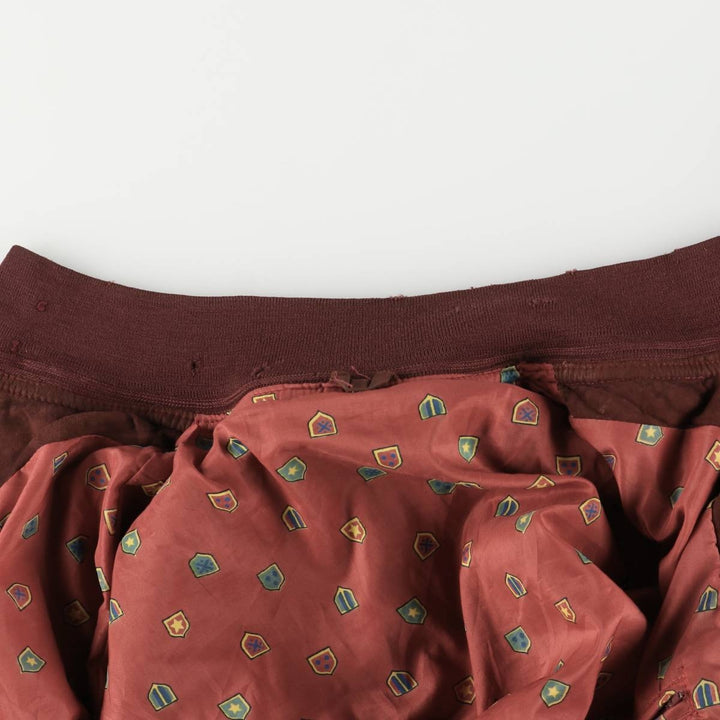 Oversized stand-collar suede leather jacket, men's size XXXL genuine leather bordeaux Vintage Second Hand