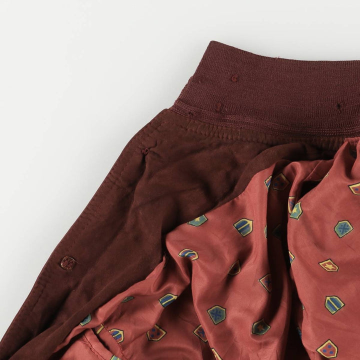 Oversized stand-collar suede leather jacket, men's size XXXL genuine leather bordeaux Vintage Second Hand