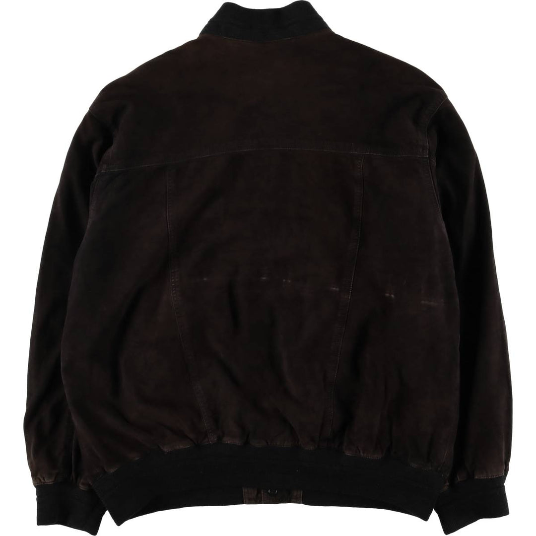 Aglietti and Failli suede leather jacket, men's size XL, vintage Genuine Leather Suede Leather brown type Vintage Second Hand