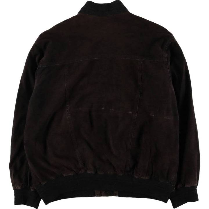 Aglietti and Failli suede leather jacket, men's size XL, vintage Genuine Leather Suede Leather brown type Vintage Second Hand